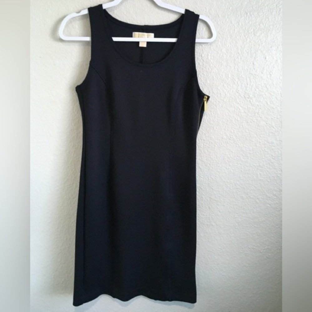 Michael Kors Black Bodycon Side Zip Dress 6